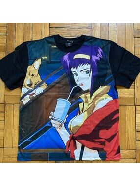 Dumbgood Cowboy Bebop Faye Valentine Ein Graphic Tee Mens M